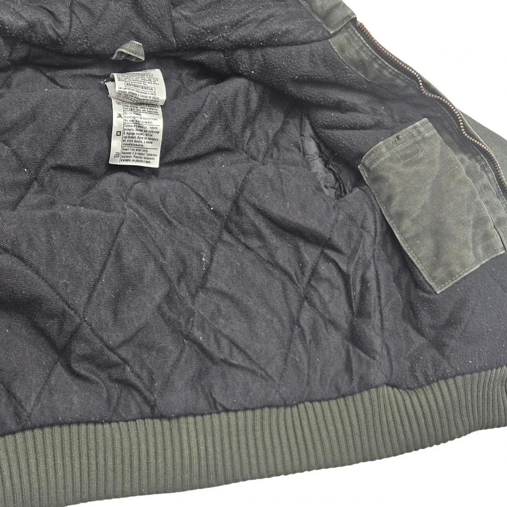 Carhartt Youth Traditional Blanket Lined Canvas Hooded Jacket Dark Gray XS 4-5‎